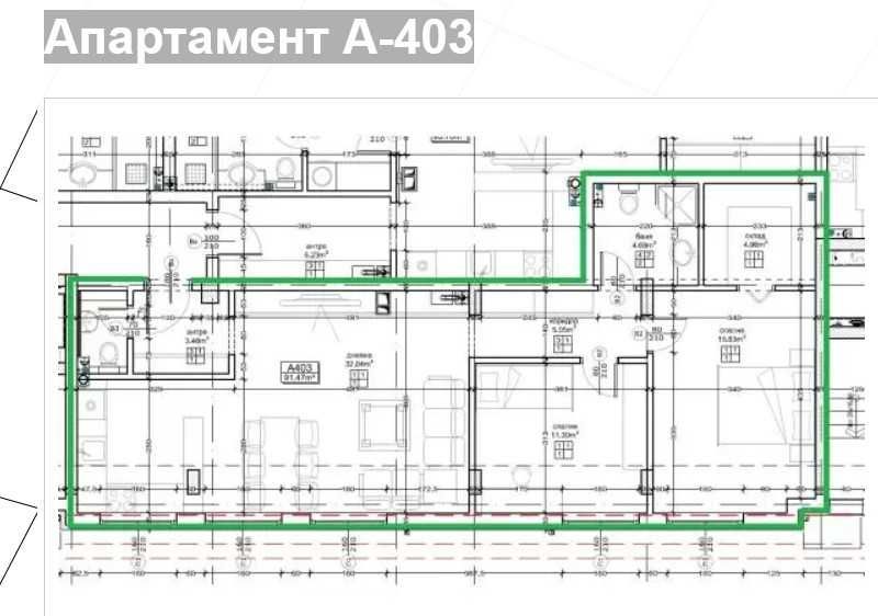 Тристаен апартамент в София, Малинова долина - 112 кв.м за 1448 €/кв.м - Снимка #1