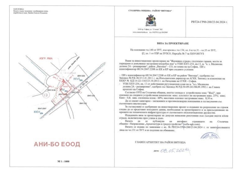 Парцел в София, в.з. Малинова долина - 870 кв.м за 437 €/кв.м - Снимка #1