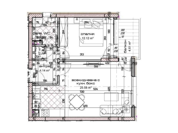 Двустаен апартамент в Варна, м-т Сотира - 72 кв.м за 847 €/кв.м - Снимка #1