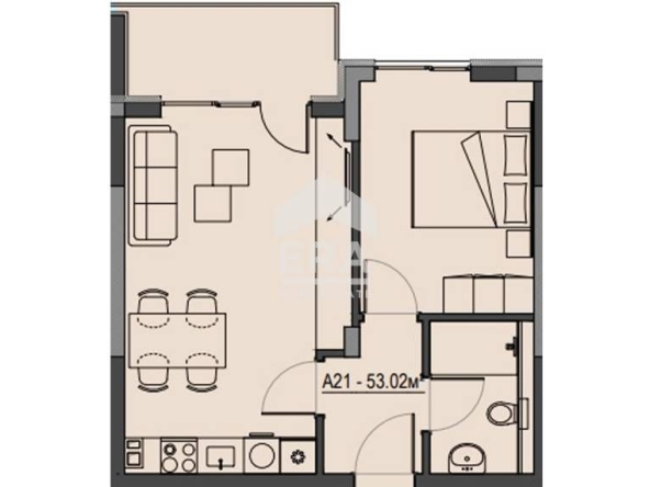 Двустаен апартамент в Благоевград, Освобождение - 64 кв.м за 875 €/кв.м - Снимка #1
