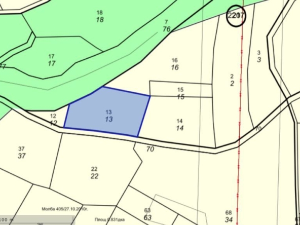 Парцел в Банкя - 1700 кв.м за 10 €/кв.м - Снимка #1