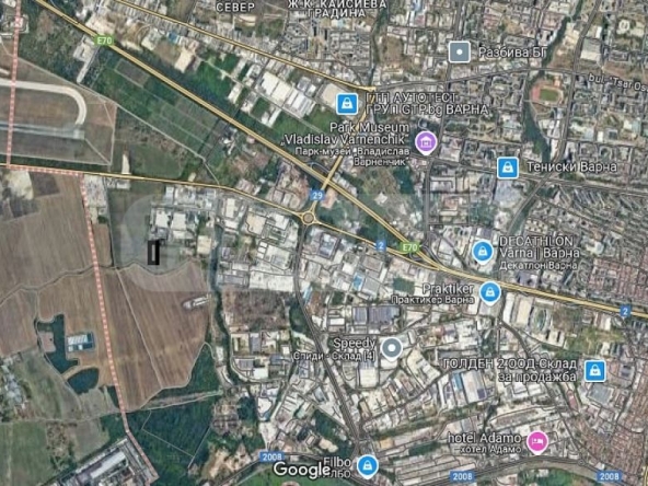 Парцел в Варна, Западна промишлена зона - 3824 кв.м за 99 €/кв.м - Снимка #1