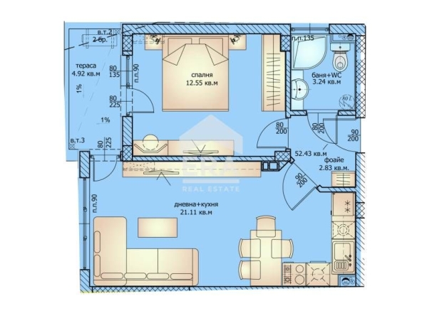Двустаен апартамент в Ахелой - 64 кв.м за 919 €/кв.м - Снимка #1