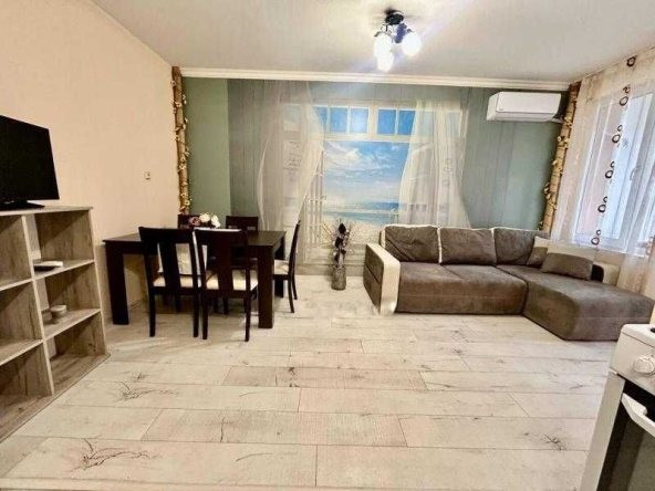 Дава се под наем Двустаен апартамент в Бургас, Меден рудник - зона А - 55 кв.м за 331.5 € - Снимка #1