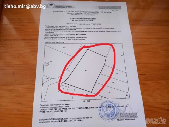 Парцел в Хасково, Промишлена зона - Юг - 500 кв.м за 28 €/кв.м - Снимка #1