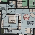 Двустаен апартамент в Хасково, Орфей - 80 кв.м за 961 €/кв.м - Снимка #1