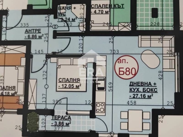 Двустаен апартамент в Хасково, Орфей - 80 кв.м за 619 €/кв.м - Снимка #1