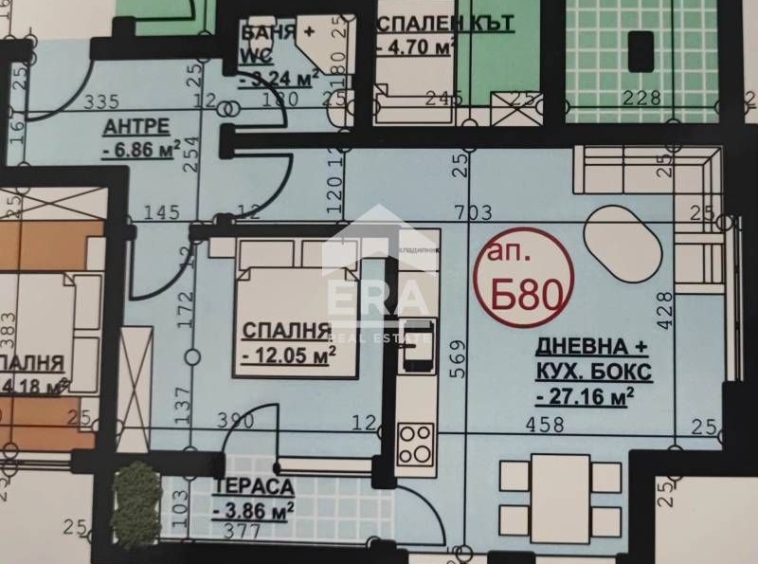 Двустаен апартамент в Хасково, Орфей - 80 кв.м за 619 €/кв.м - Снимка #1