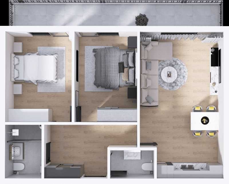 Тристаен апартамент в Пловдив, Христо Смирненски - 98 кв.м за 1169 €/кв.м - Снимка #1