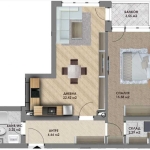 Двустаен апартамент в Пловдив, Христо Смирненски - 74 кв.м за 741 €/кв.м - Снимка #1