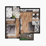 Двустаен апартамент в Банкя - 72 кв.м за 1737 €/кв.м - Снимка #1