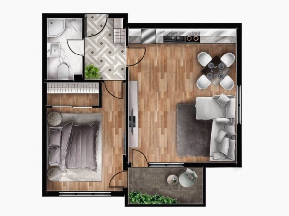 Двустаен апартамент в Банкя - 72 кв.м за 1737 €/кв.м - Снимка #1