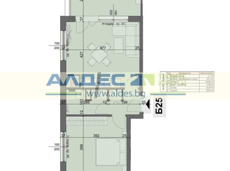 Двустаен апартамент в София, Хаджи Димитър - 76 кв.м за 1268 €/кв.м - Снимка #1