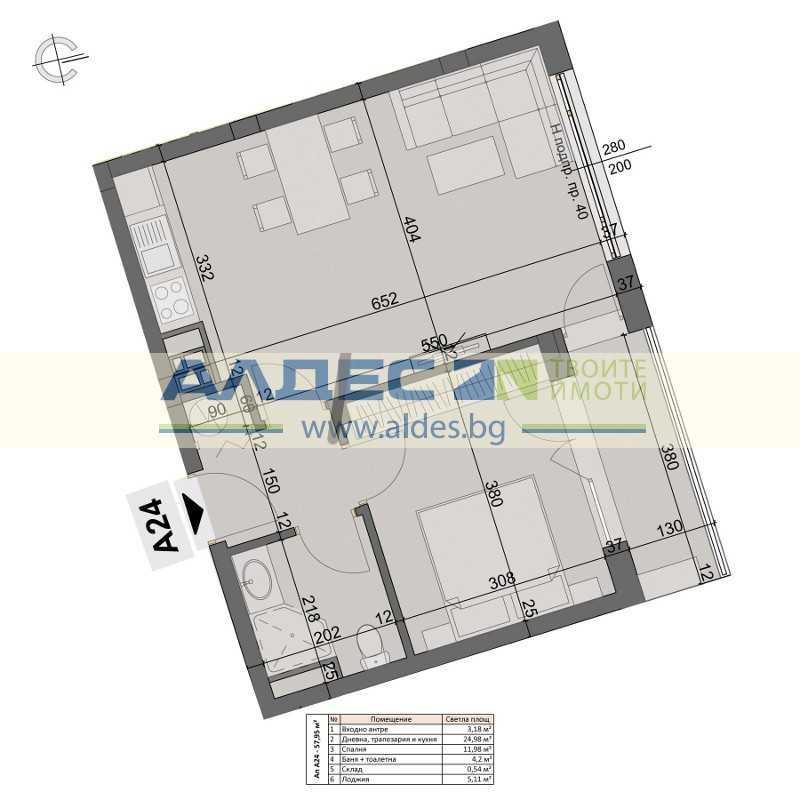 Двустаен апартамент в София, Хаджи Димитър - 68 кв.м за 2339 €/кв.м - Снимка #1