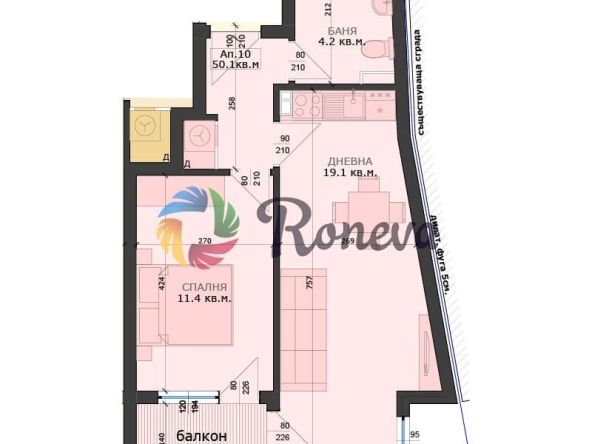 Двустаен апартамент в Варна, Център - 62 кв.м за 582 €/кв.м - Снимка #1