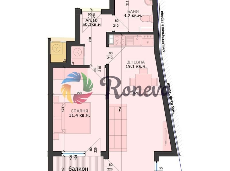 Двустаен апартамент в Варна, Център - 62 кв.м за 582 €/кв.м - Снимка #1