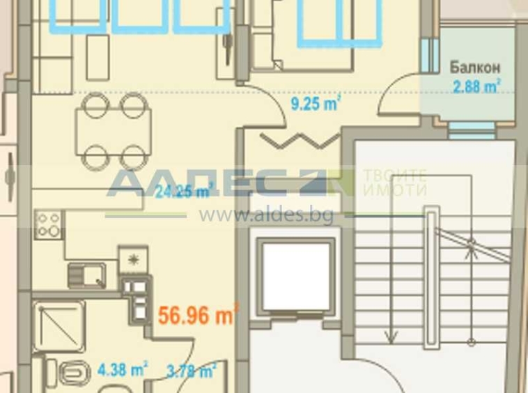 Двустаен апартамент в София, Център - 79 кв.м за 1310 €/кв.м - Снимка #1