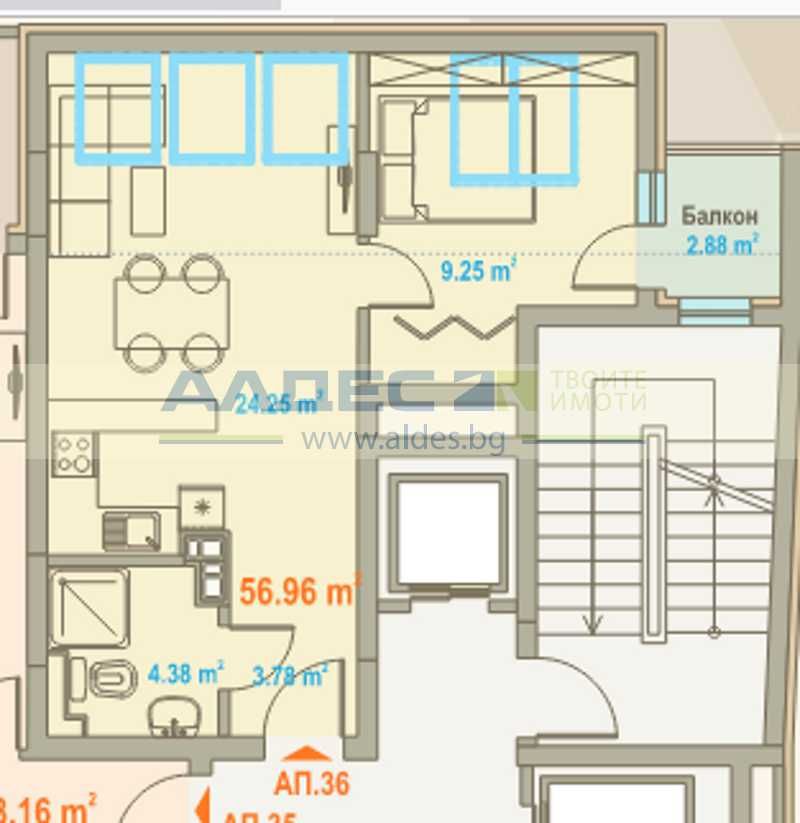 Двустаен апартамент в София, Център - 79 кв.м за 1310 €/кв.м - Снимка #1