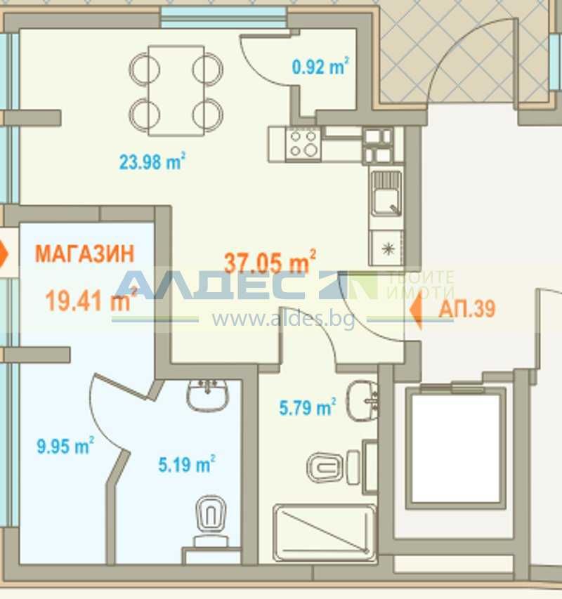 Едностаен апартамент в София, Център - 57 кв.м за 2031 €/кв.м - Снимка #1