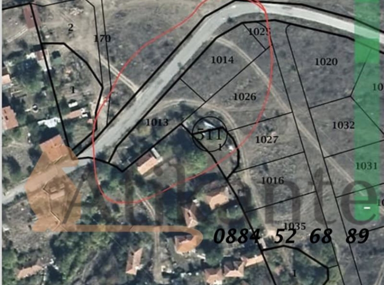 Парцел в с. Голема Раковица, Област София-област - 1500 кв.м за 14 €/кв.м - Снимка #1