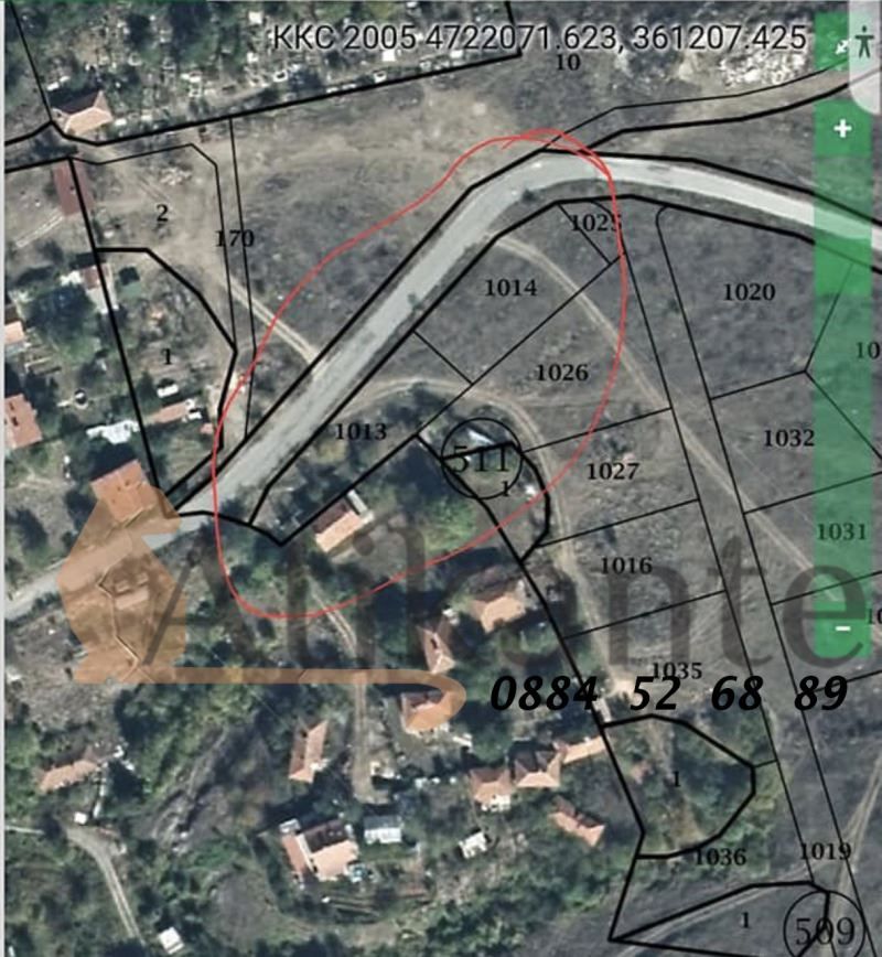 Парцел в с. Голема Раковица, Област София-област - 1500 кв.м за 14 €/кв.м - Снимка #1