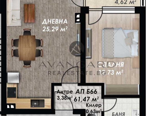 Двустаен апартамент в Пловдив, Кършияка - 77 кв.м за 1174 €/кв.м - Снимка #1