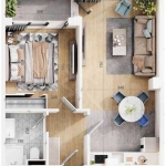 Двустаен апартамент в Пловдив, Тракия - 72 кв.м за 1181 €/кв.м - Снимка #1