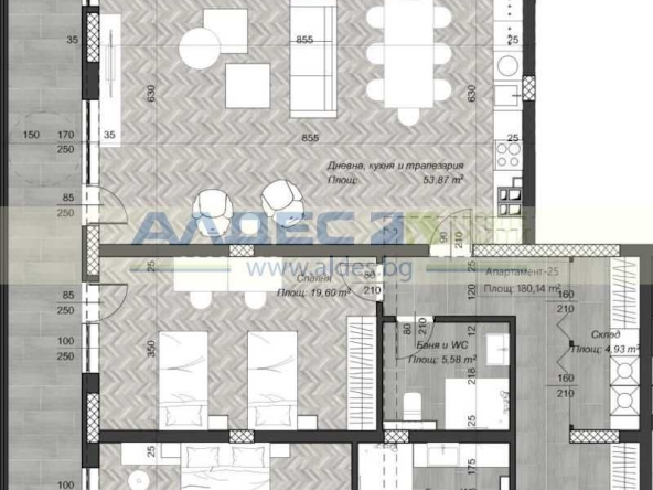 Тристаен апартамент в София, Зона Б-18 - 212 кв.м за 1252 €/кв.м - Снимка #1