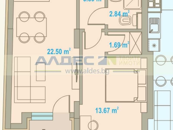 Двустаен апартамент в София, Център - 84 кв.м за 1213 €/кв.м - Снимка #1