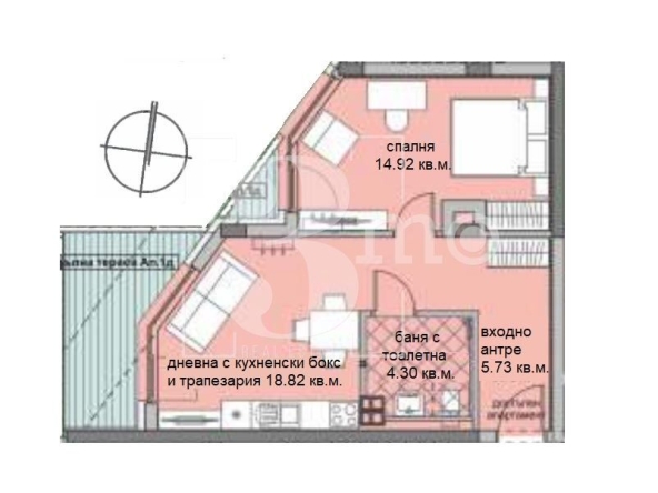 Двустаен апартамент в София, Люлин 6 - 62 кв.м за 1291 €/кв.м - Снимка #1