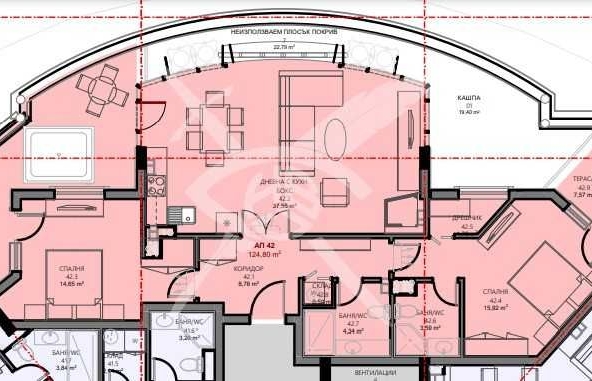 Тристаен апартамент в Поморие - 124 кв.м за 2586 €/кв.м - Снимка #1