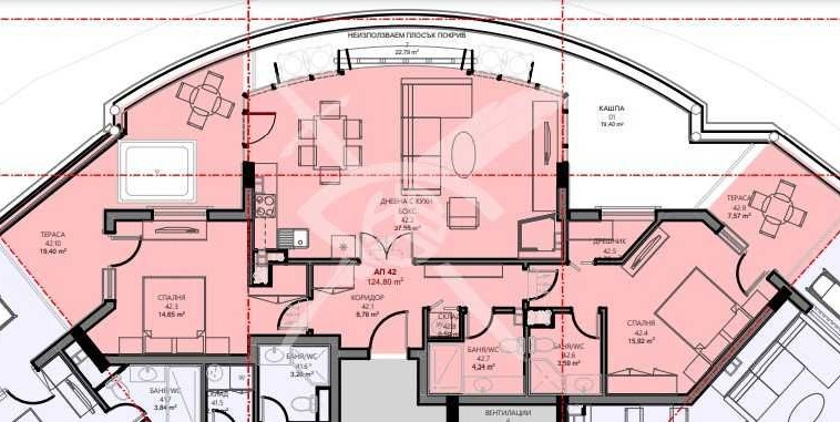 Тристаен апартамент в Поморие - 124 кв.м за 2586 €/кв.м - Снимка #1