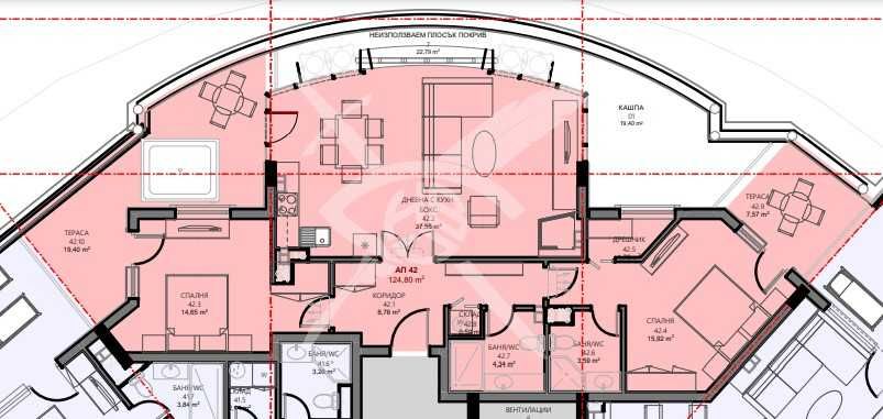 Тристаен апартамент в Поморие - 124 кв.м за 2586 €/кв.м - Снимка #1