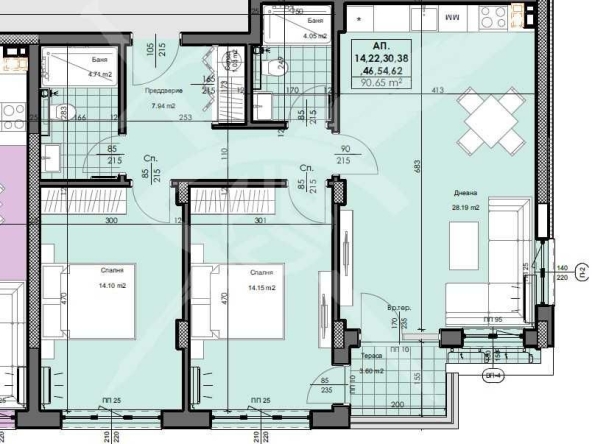 Тристаен апартамент в Пловдив, Кършияка - 108 кв.м за 1121 €/кв.м - Снимка #1