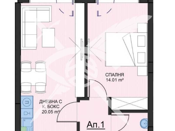 Едностаен апартамент в София, Малинова долина - 52 кв.м за 2212 €/кв.м - Снимка #1