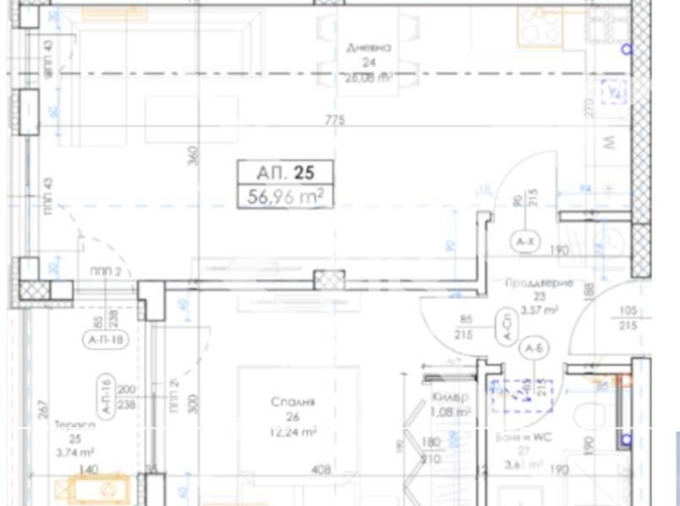Двустаен апартамент в Пловдив, Беломорски - 64 кв.м за 1116 €/кв.м - Снимка #1