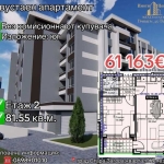 Двустаен апартамент в Стара Загора, Железник - център - 82 кв.м за 746 €/кв.м - Снимка #1