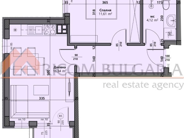 Двустаен апартамент в Варна, Виница - 53 кв.м за 1425 €/кв.м - Снимка #1