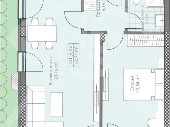 Двустаен апартамент в Пловдив, Остромила - 73 кв.м за 705 €/кв.м - Снимка #1