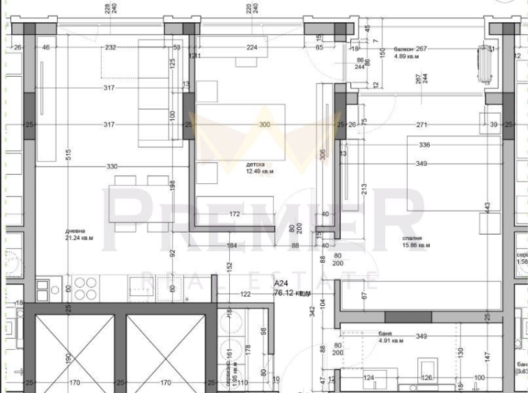 Тристаен апартамент в Варна, Аспарухово - 89 кв.м за 1113 €/кв.м - Снимка #1