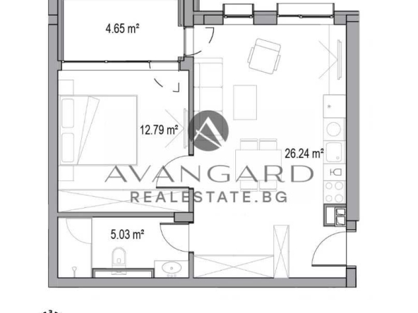 Двустаен апартамент в Пловдив, Христо Смирненски - 69 кв.м за 2641 €/кв.м - Снимка #1