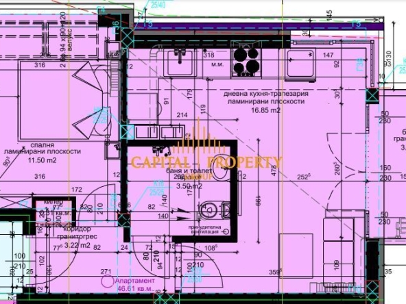 Двустаен апартамент в Варна, Аспарухово - 52 кв.м за 1347 €/кв.м - Снимка #1