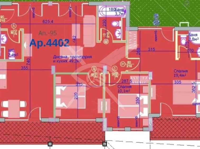 Многостаен апартамент в к.к. Слънчев бряг - 181 кв.м за 1078 €/кв.м - Снимка #1