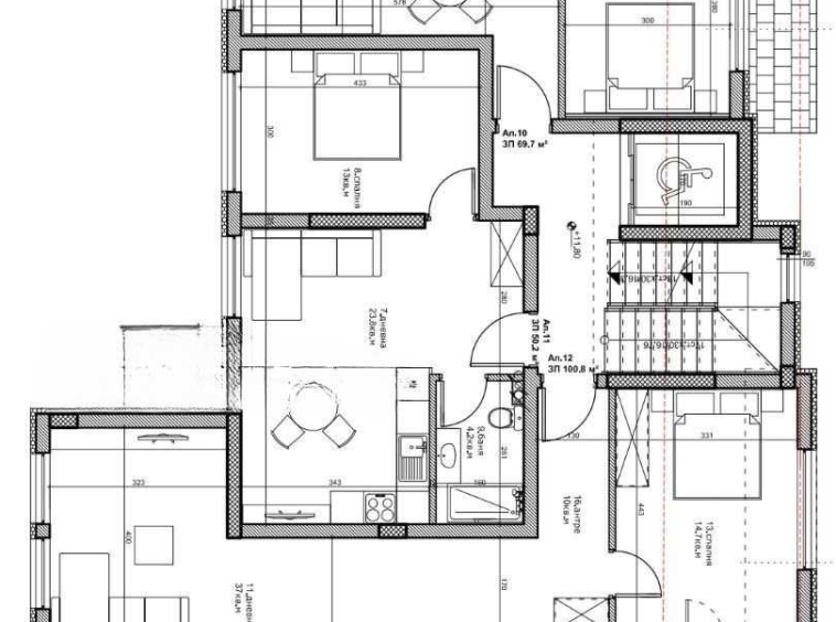 Тристаен апартамент в Пловдив, Каменица 1 - 122 кв.м за 677 €/кв.м - Снимка #1