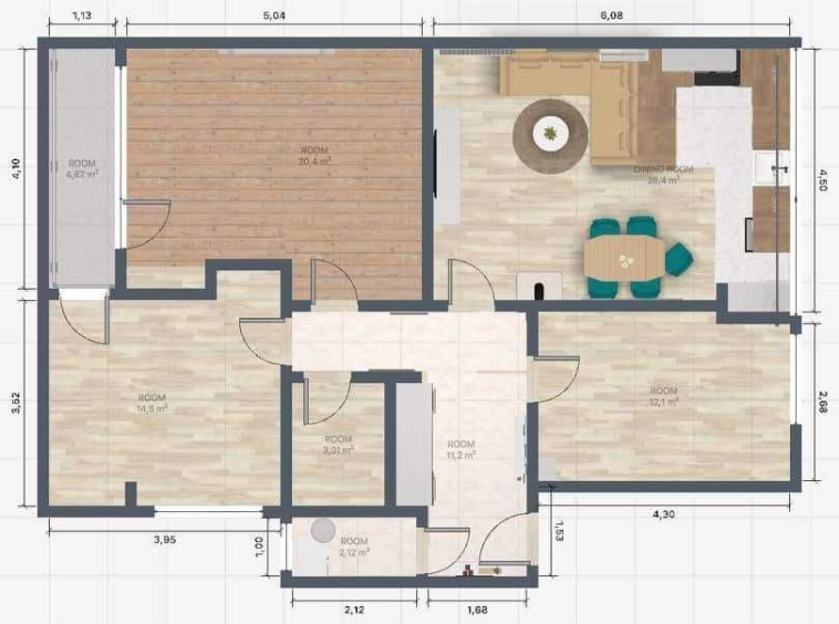 Многостаен апартамент в Крумовград - 93 кв.м за 538 €/кв.м - Снимка #1