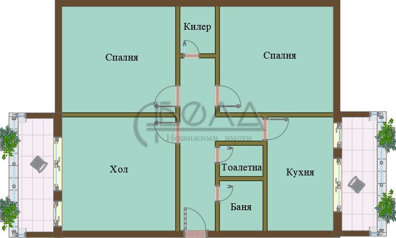 Тристаен апартамент в София, Хаджи Димитър - 78 кв.м за 1731 €/кв.м - Снимка #1