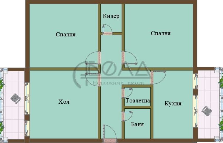 Тристаен апартамент в София, Хаджи Димитър - 78 кв.м за 1706 €/кв.м - Снимка #1