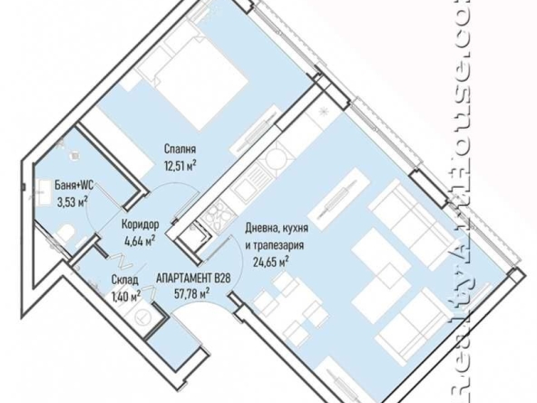 Двустаен апартамент в София, Младост 4 - 74 кв.м за 1413 €/кв.м - Снимка #1