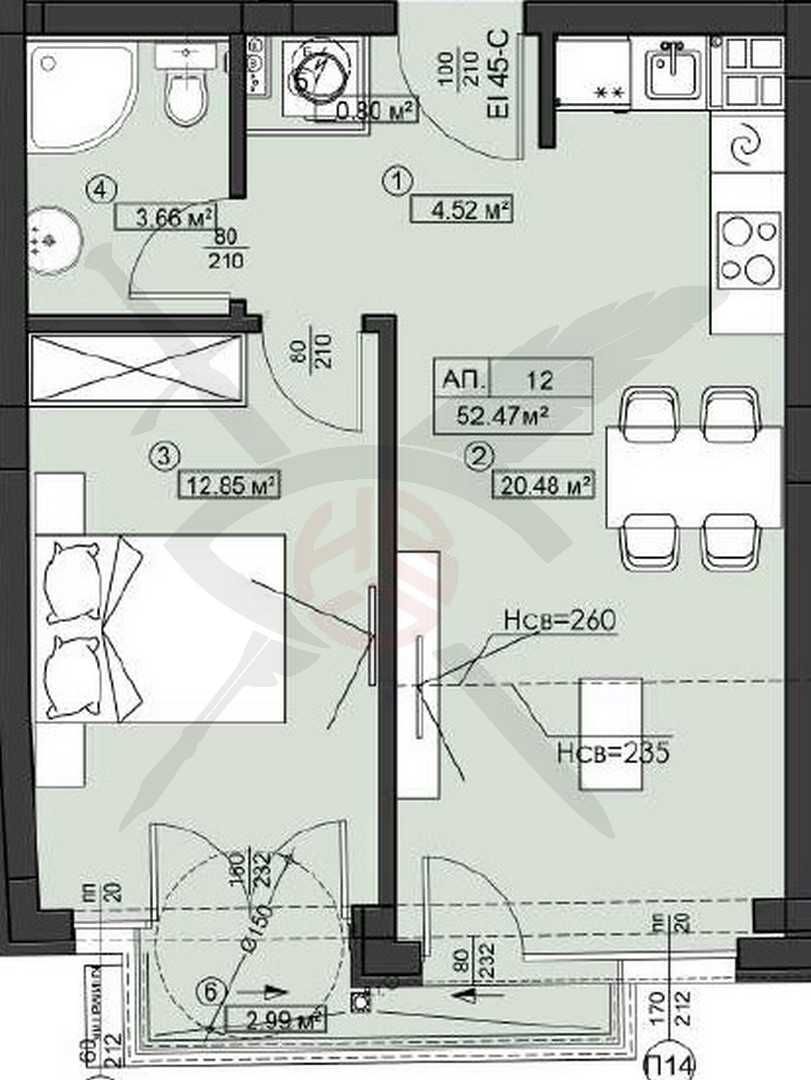 Двустаен апартамент в София, Подуяне - 65 кв.м за 1608 €/кв.м - Снимка #1