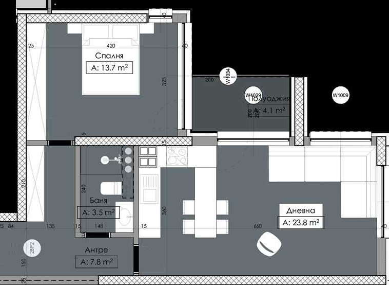 Двустаен апартамент в Пловдив, Кършияка - 77 кв.м за 805 €/кв.м - Снимка #1